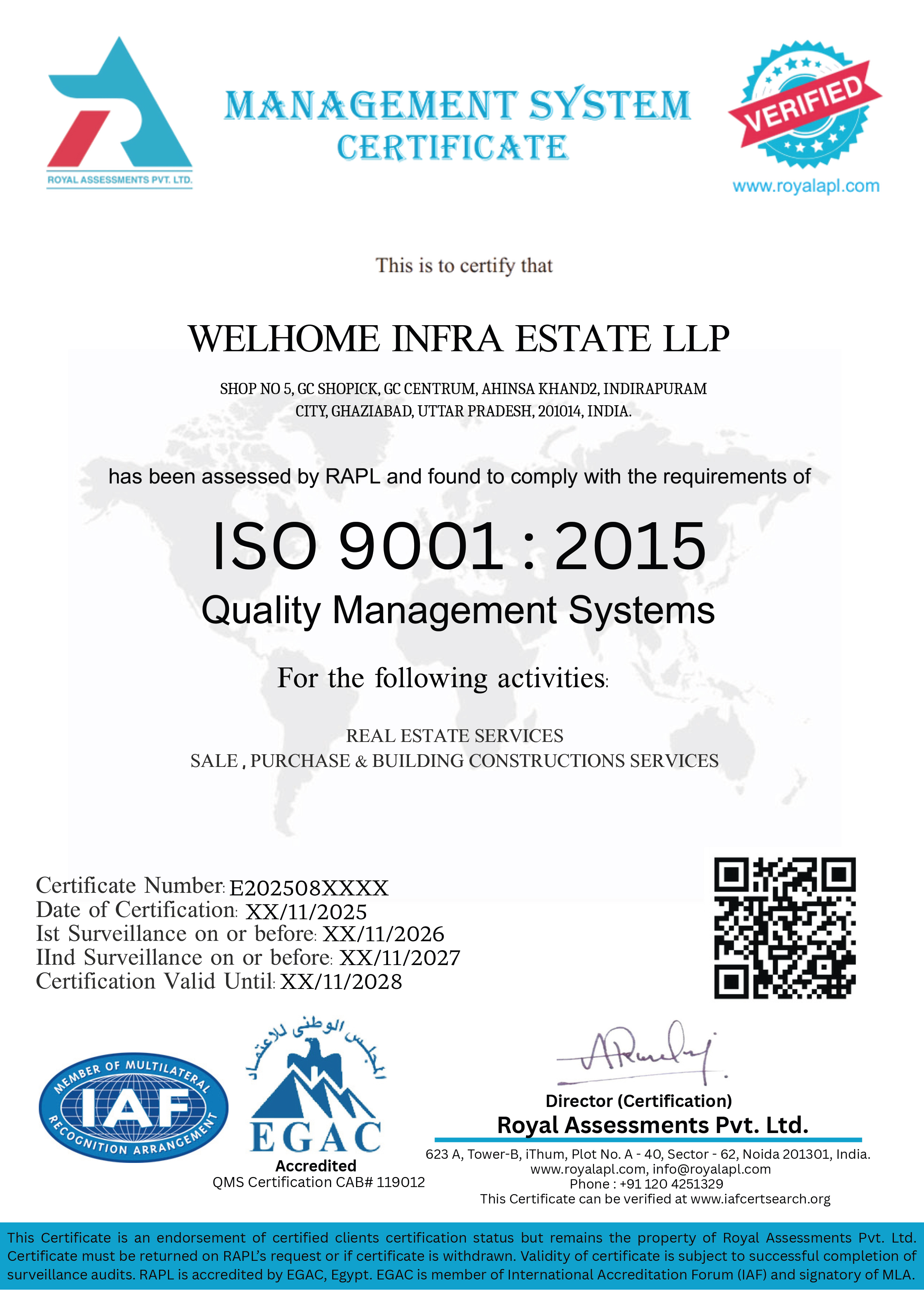 ISO 9001:2015 Certification